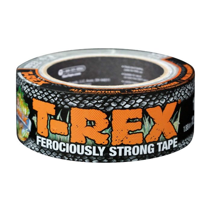 Gunmetal Gray Duct Tape T-Rex Ferociously Strong 1.88 in x 12 yd 