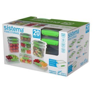 Sistema Klip It 12-Piece Rectangular Containers - 6 pack